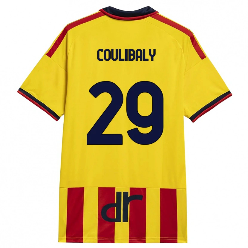Danxen Pánské Lassana Coulibaly #29 Žlutá Červená Domů Hráčské Dresy 2026/27 Dres