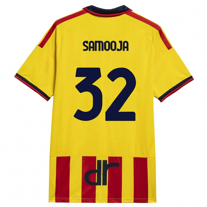 Danxen Pánské Jasper Samooja #32 Žlutá Červená Domů Hráčské Dresy 2026/27 Dres