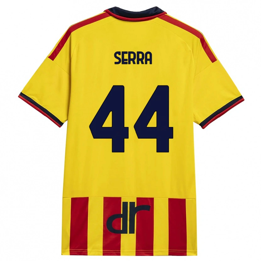 Danxen Pánské Francesco Serra #44 Žlutá Červená Domů Hráčské Dresy 2026/27 Dres