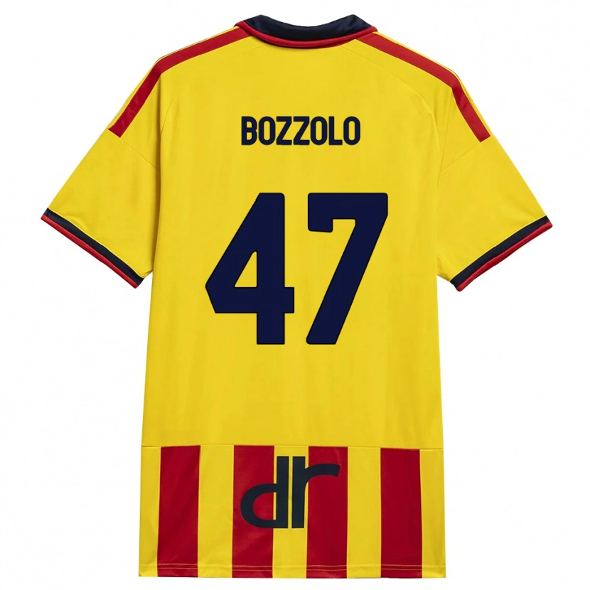 Danxen Pánské Alessandro Bozzolo #47 Žlutá Červená Domů Hráčské Dresy 2026/27 Dres