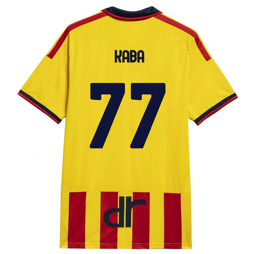 Danxen Pánské Mohamed Kaba #77 Žlutá Červená Domů Hráčské Dresy 2026/27 Dres
