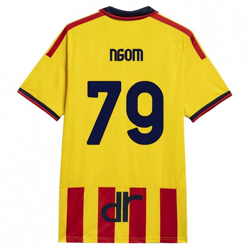 Danxen Pánské Oumar Ngom #79 Žlutá Červená Domů Hráčské Dresy 2026/27 Dres