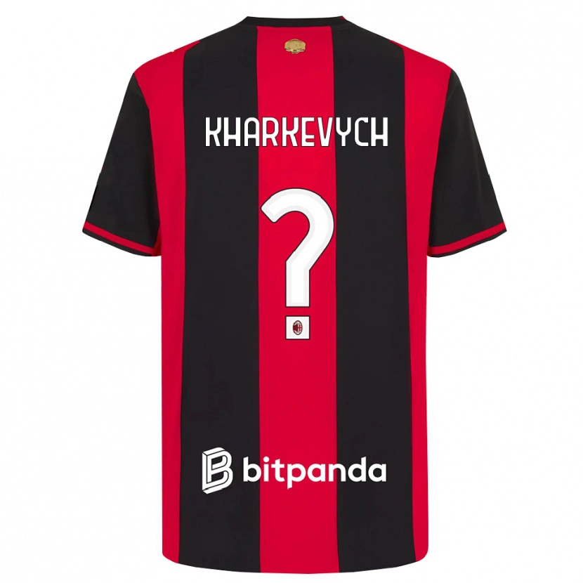 Danxen Pánské Yaroslav Kharkevych #0 Červená Černá Bílá Domů Hráčské Dresy 2026/27 Dres
