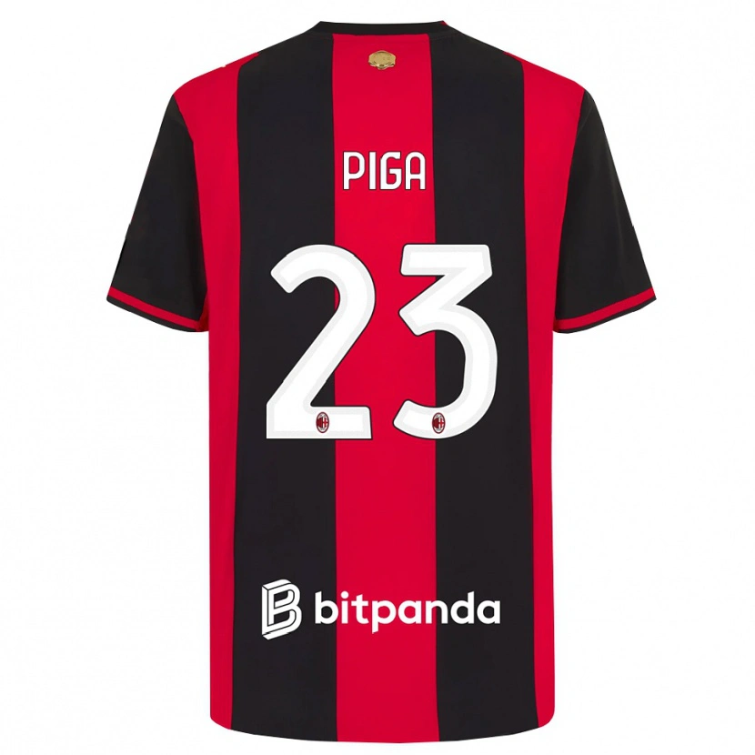 Danxen Pánské Julie Piga #23 Červená Černá Bílá Domů Hráčské Dresy 2026/27 Dres