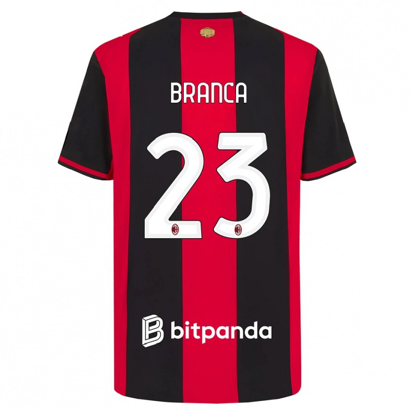 Danxen Pánské Simone Branca #23 Červená Černá Bílá Domů Hráčské Dresy 2026/27 Dres
