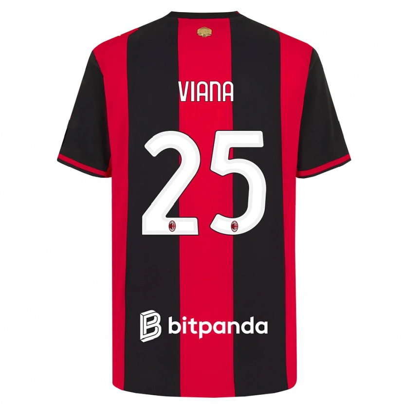 Danxen Pánské Viana Seedorf #25 Červená Černá Bílá Domů Hráčské Dresy 2026/27 Dres