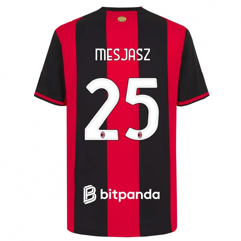 Danxen Pánské Malgorzata Mesjasz #25 Červená Černá Bílá Domů Hráčské Dresy 2026/27 Dres