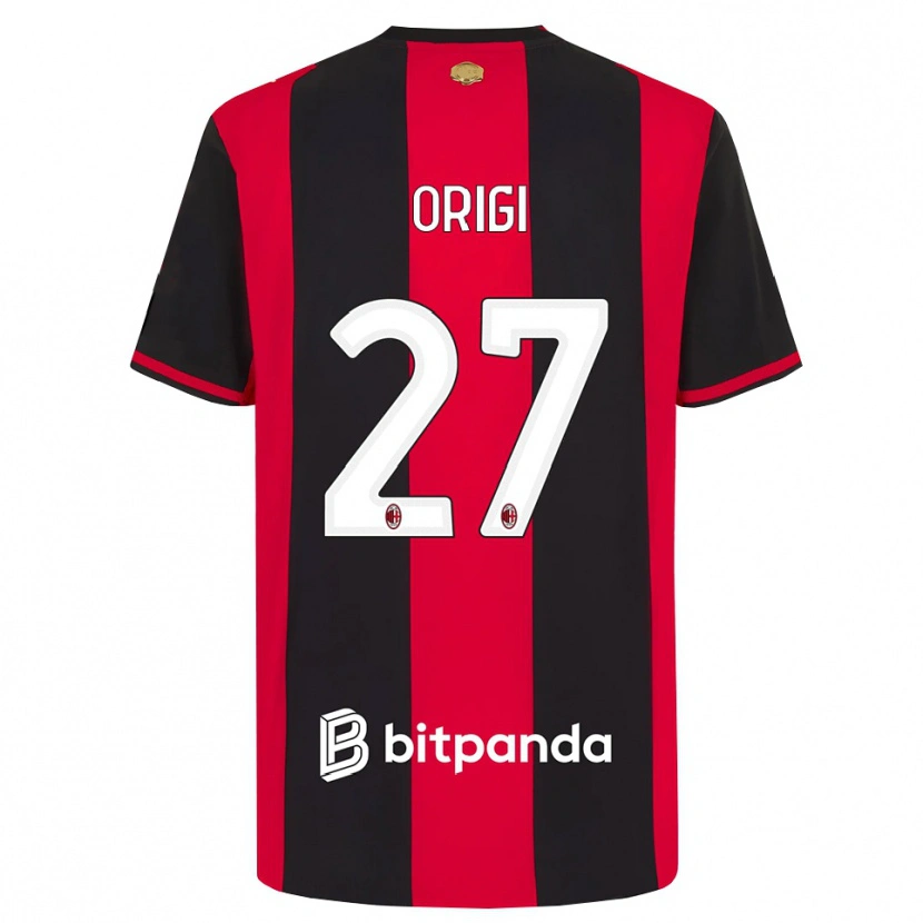 Danxen Pánské Divock Origi #27 Červená Černá Bílá Domů Hráčské Dresy 2026/27 Dres