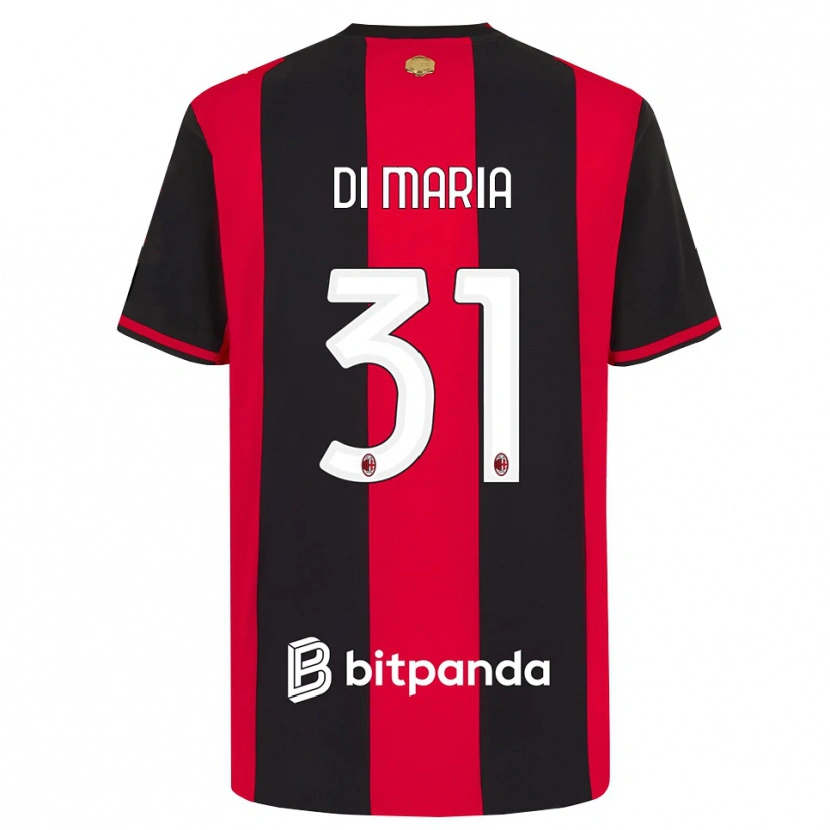 Danxen Pánské Alessandro Di Maria #31 Červená Černá Bílá Domů Hráčské Dresy 2026/27 Dres