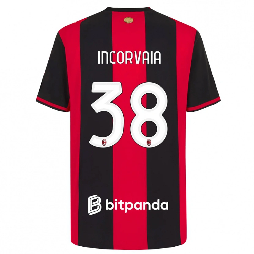 Danxen Pánské Giovanni Incorvaia #38 Červená Černá Bílá Domů Hráčské Dresy 2026/27 Dres