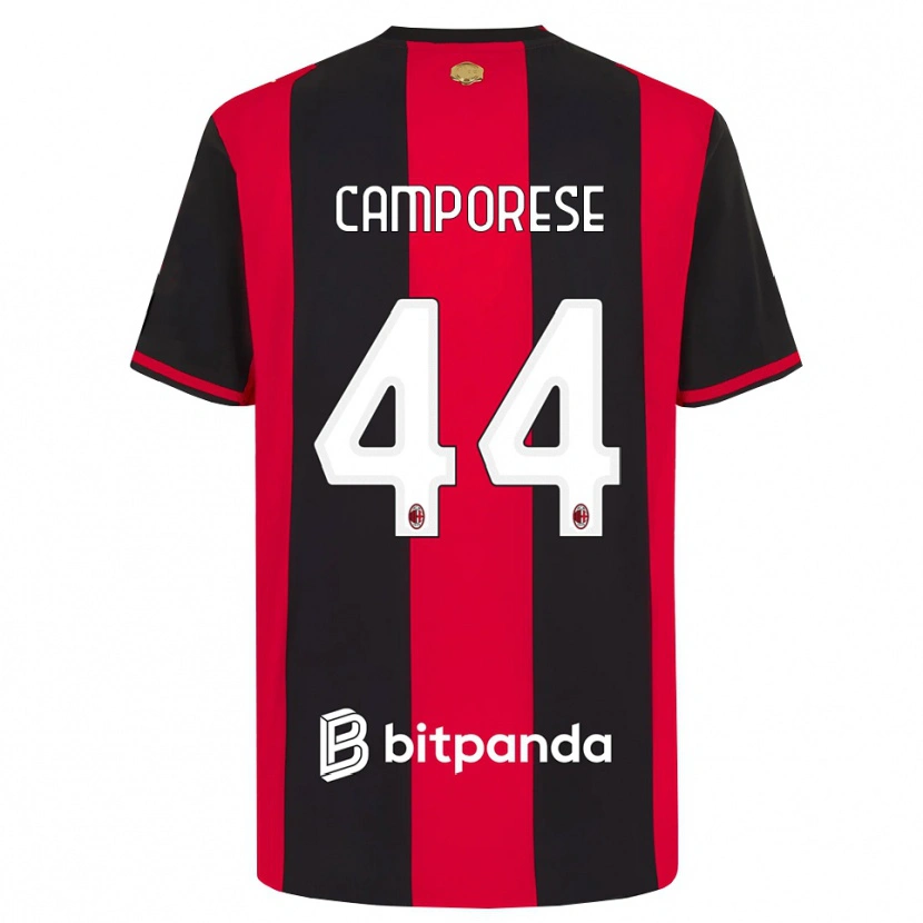 Danxen Pánské Michele Camporese #44 Červená Černá Bílá Domů Hráčské Dresy 2026/27 Dres