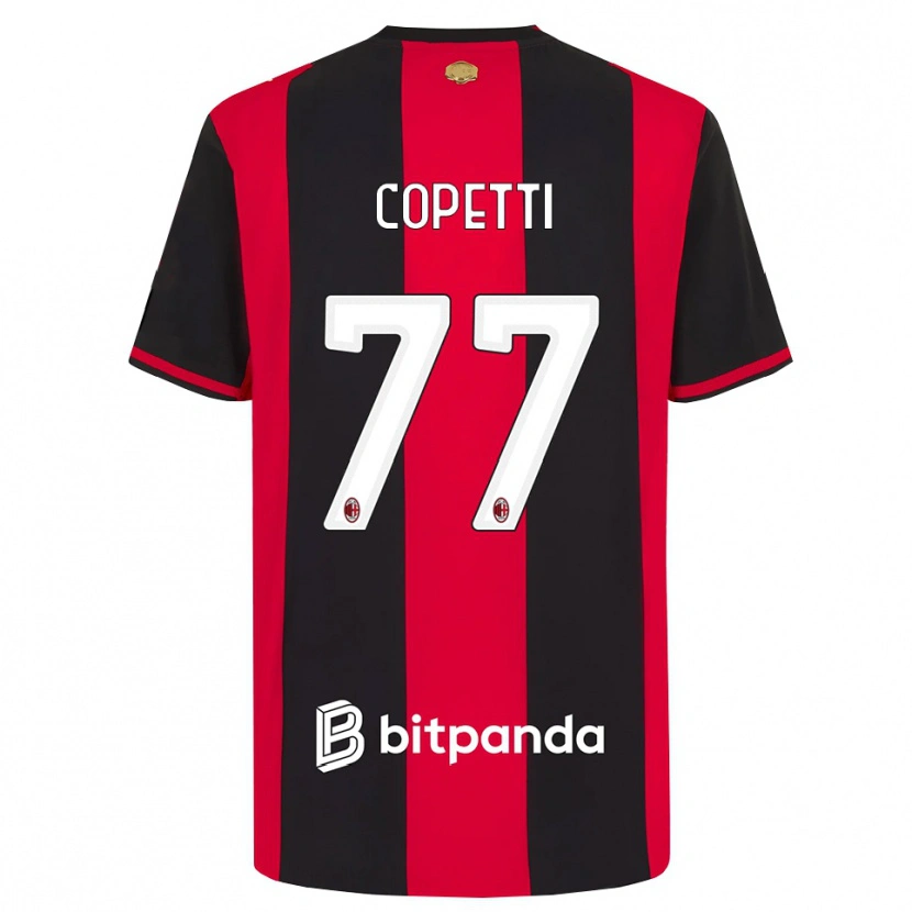 Danxen Pánské Matilde Copetti #77 Červená Černá Bílá Domů Hráčské Dresy 2026/27 Dres