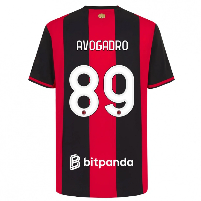 Danxen Pánské Pietro Avogadro #89 Červená Černá Bílá Domů Hráčské Dresy 2026/27 Dres