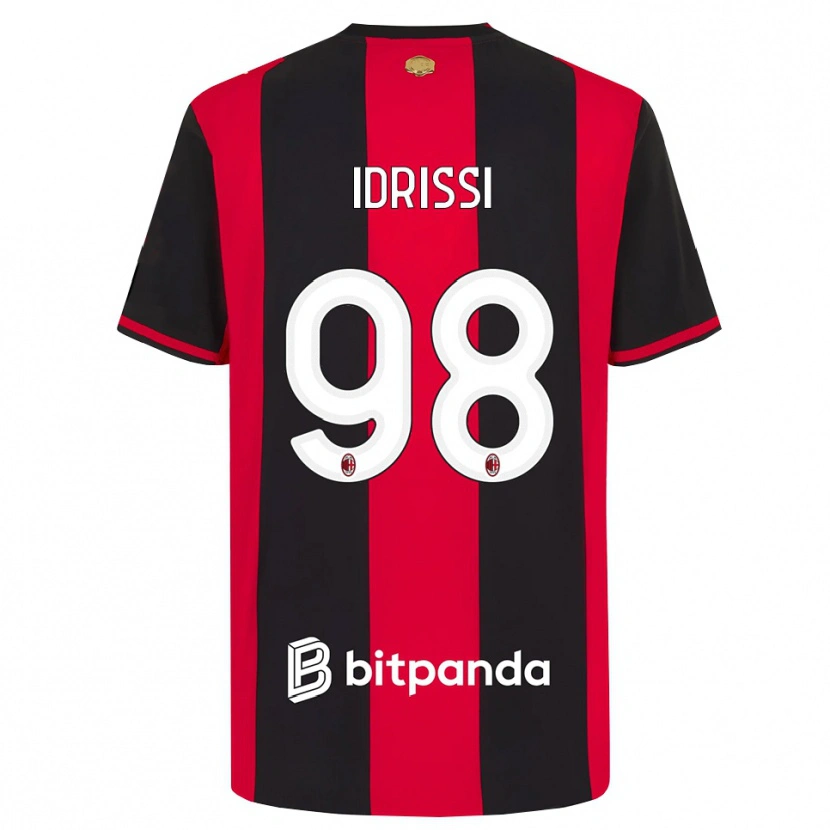 Danxen Pánské Yahya Idrissi #98 Červená Černá Bílá Domů Hráčské Dresy 2026/27 Dres