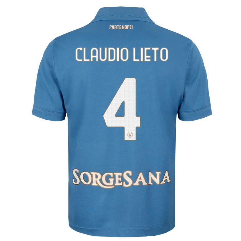 Danxen Pánské Claudio Lieto #4 Modrá Bílá S Nádechem Domů Hráčské Dresy 2026/27 Dres