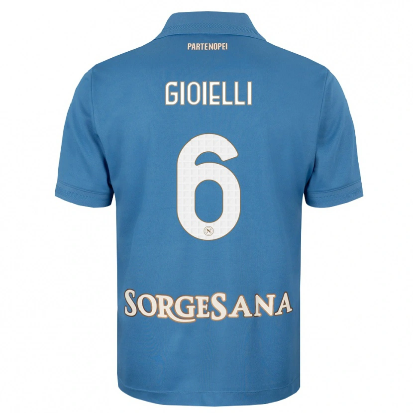 Danxen Pánské Francesco Pio Gioielli #6 Modrá Bílá S Nádechem Domů Hráčské Dresy 2026/27 Dres