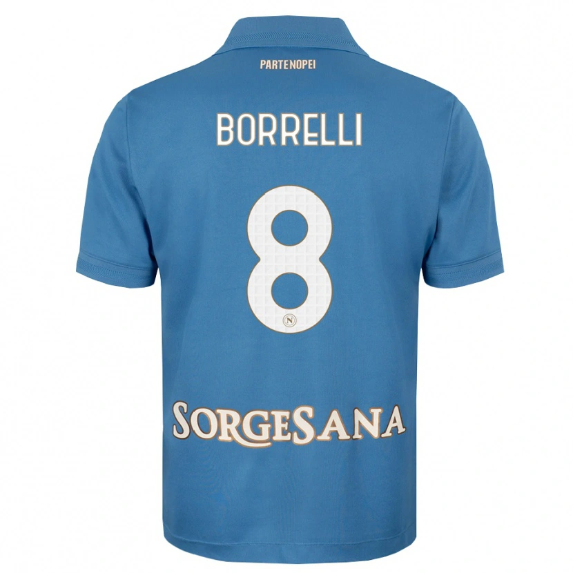 Danxen Pánské Ciro Borrelli #8 Modrá Bílá S Nádechem Domů Hráčské Dresy 2026/27 Dres