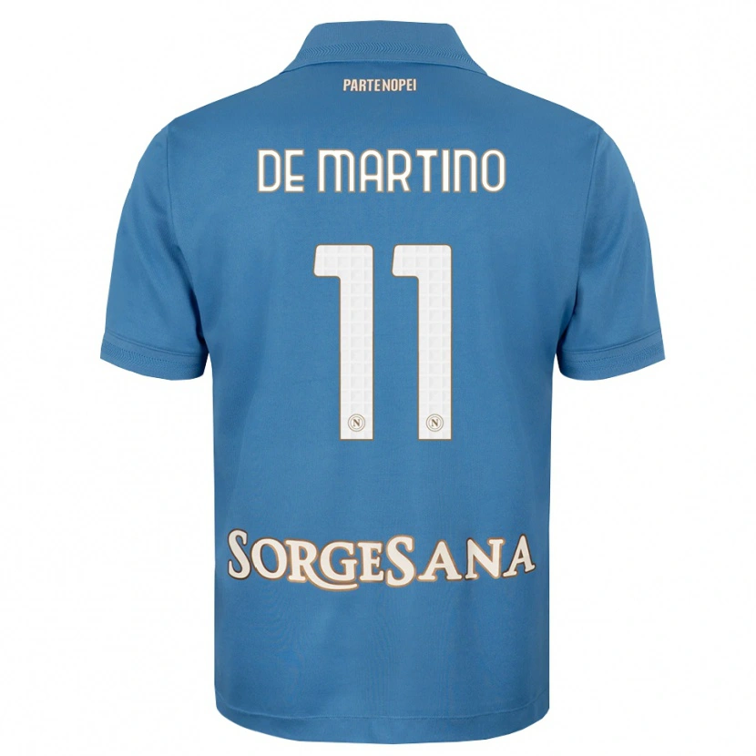 Danxen Pánské Giuseppe De Martino #11 Modrá Bílá S Nádechem Domů Hráčské Dresy 2026/27 Dres