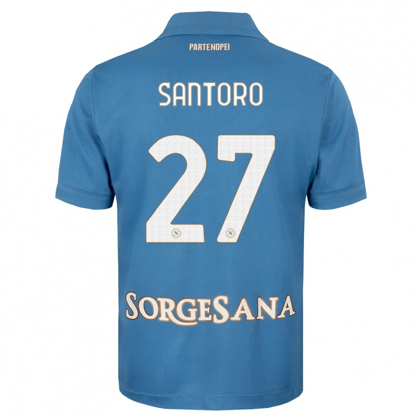 Danxen Pánské Erika Santoro #27 Modrá Bílá S Nádechem Domů Hráčské Dresy 2026/27 Dres
