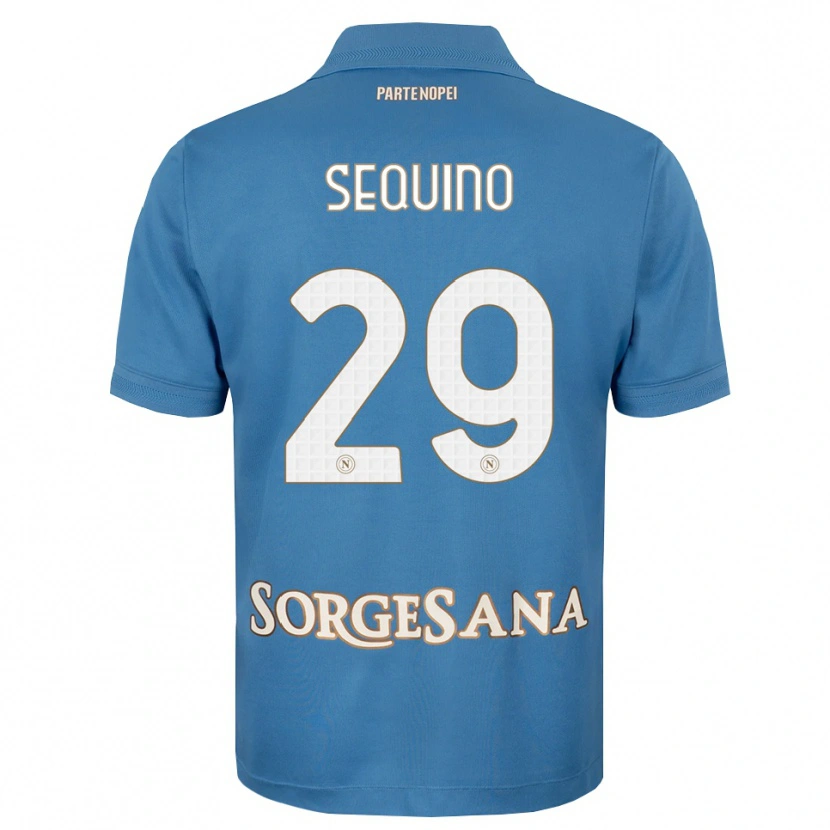 Danxen Pánské Giovanni Sequino #29 Modrá Bílá S Nádechem Domů Hráčské Dresy 2026/27 Dres