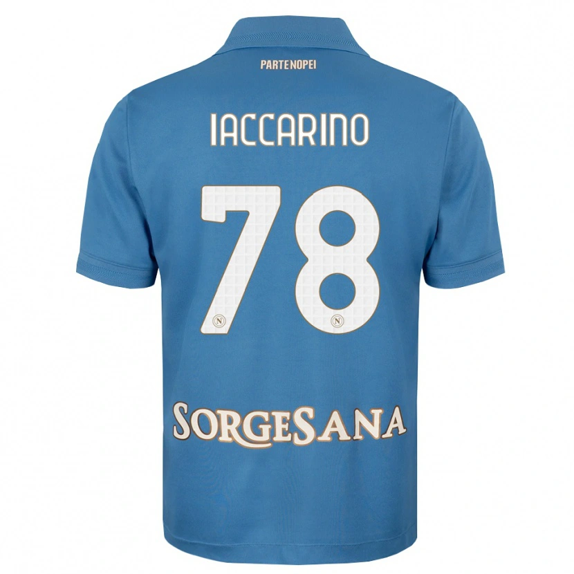 Danxen Pánské Gennaro Iaccarino #78 Modrá Bílá S Nádechem Domů Hráčské Dresy 2026/27 Dres