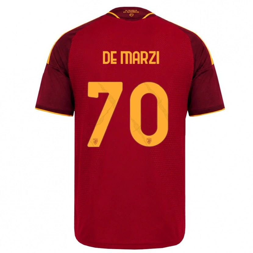 Danxen Pánské Giorgio De Marzi #70 Červená Zlatá Žlutá Domů Hráčské Dresy 2026/27 Dres