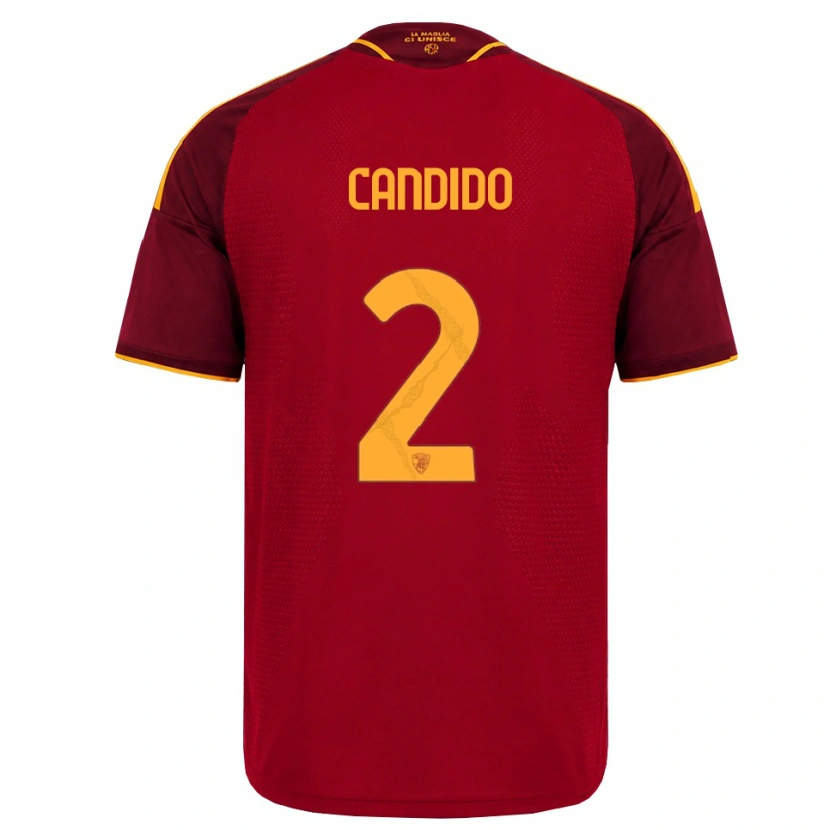 Danxen Pánské Gabriele Candido #2 Červená Zlatá Žlutá Domů Hráčské Dresy 2026/27 Dres