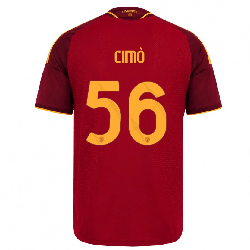 Danxen Pánské Giada Cimò #56 Červená Zlatá Žlutá Domů Hráčské Dresy 2026/27 Dres