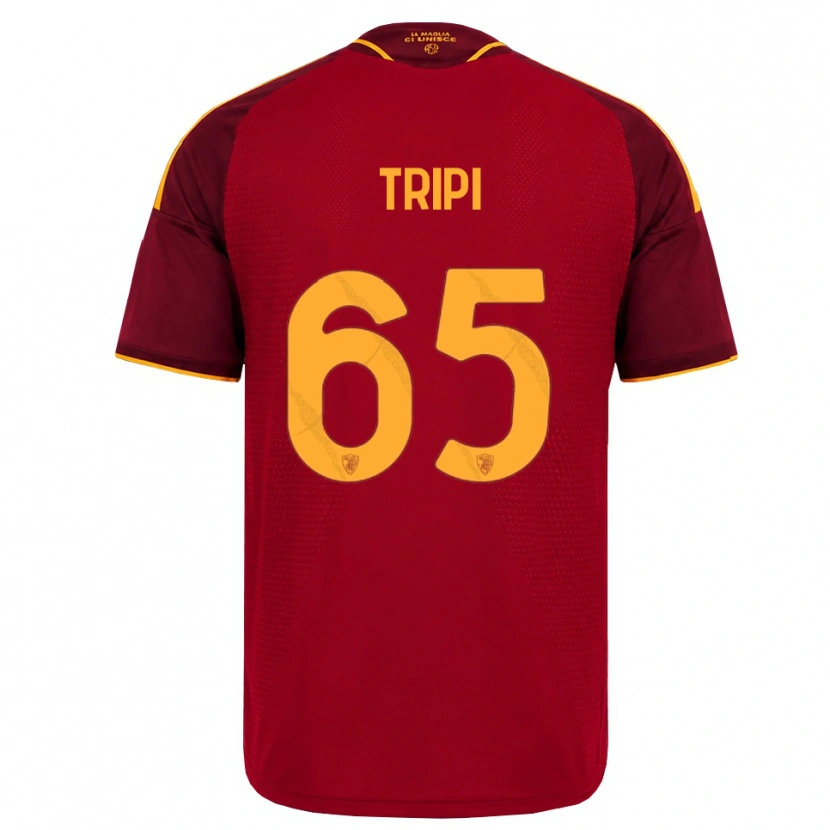 Danxen Pánské Filippo Tripi #65 Červená Zlatá Žlutá Domů Hráčské Dresy 2026/27 Dres