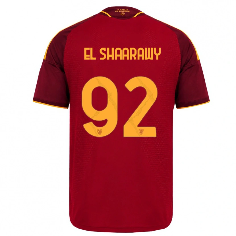 Danxen Pánské Stephan El Shaarawy #92 Červená Zlatá Žlutá Domů Hráčské Dresy 2026/27 Dres