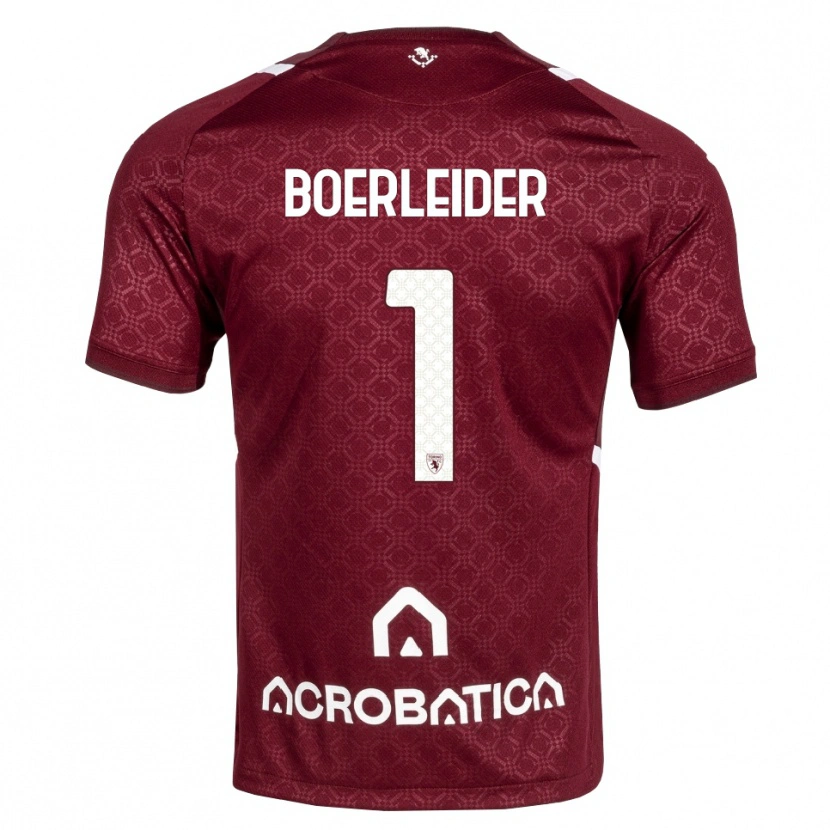 Danxen Pánské Yannick Boerleider #1 Tmavě Červená Bílá Domů Hráčské Dresy 2026/27 Dres