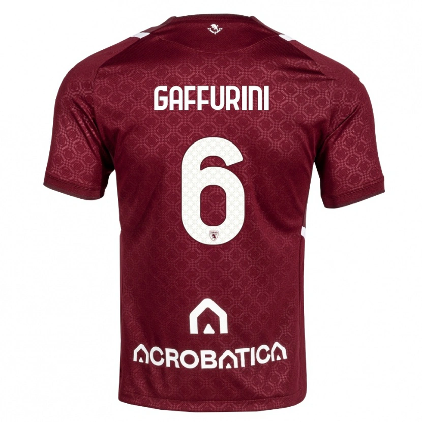 Danxen Pánské Davide Gaffurini #6 Tmavě Červená Bílá Domů Hráčské Dresy 2026/27 Dres