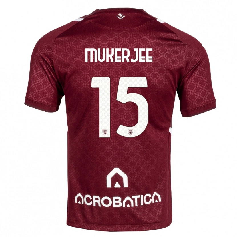 Danxen Pánské Carlo Mukerjee #15 Tmavě Červená Bílá Domů Hráčské Dresy 2026/27 Dres