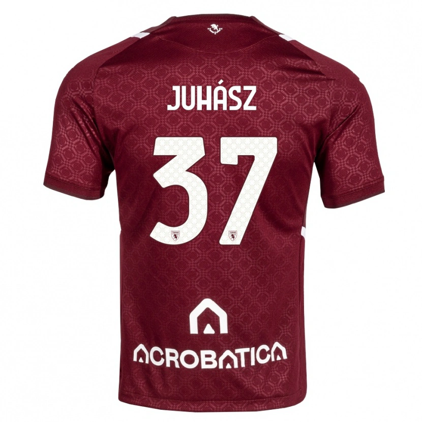 Danxen Pánské Martin Juhász #37 Tmavě Červená Bílá Domů Hráčské Dresy 2026/27 Dres