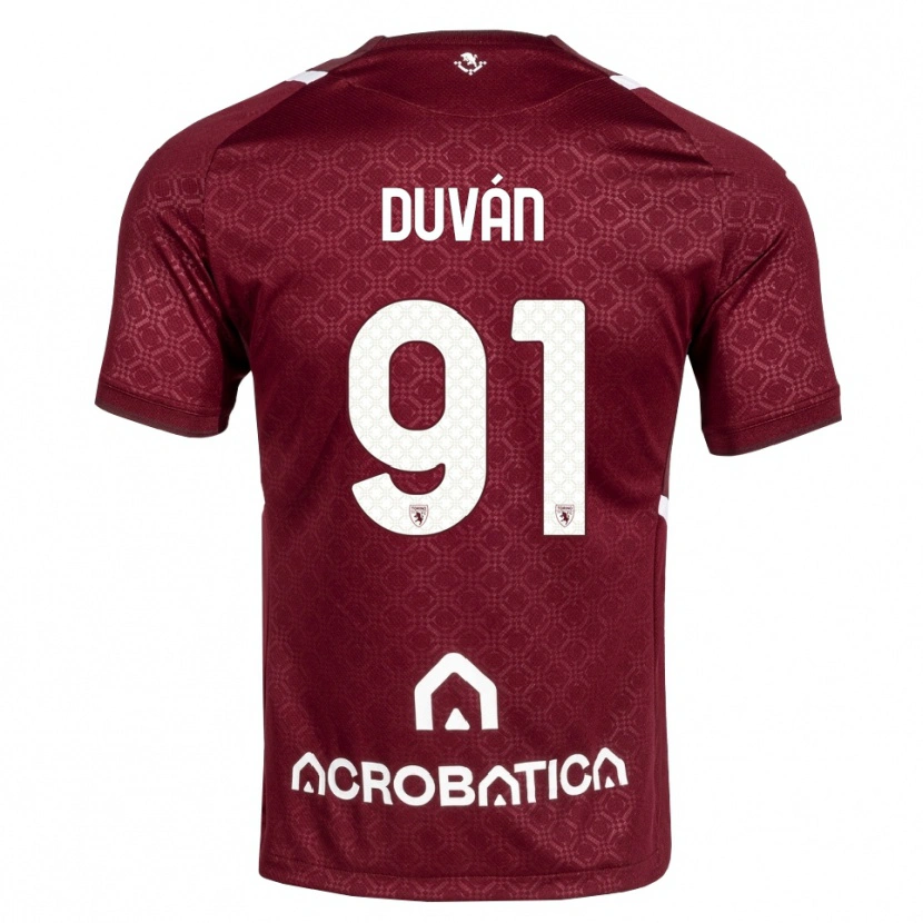 Danxen Pánské Duván Zapata #91 Tmavě Červená Bílá Domů Hráčské Dresy 2026/27 Dres