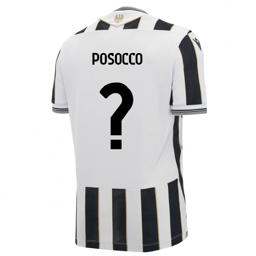 Danxen Pánské Alessandro Posocco #0 Černá Bílá Růžová Domů Hráčské Dresy 2026/27 Dres