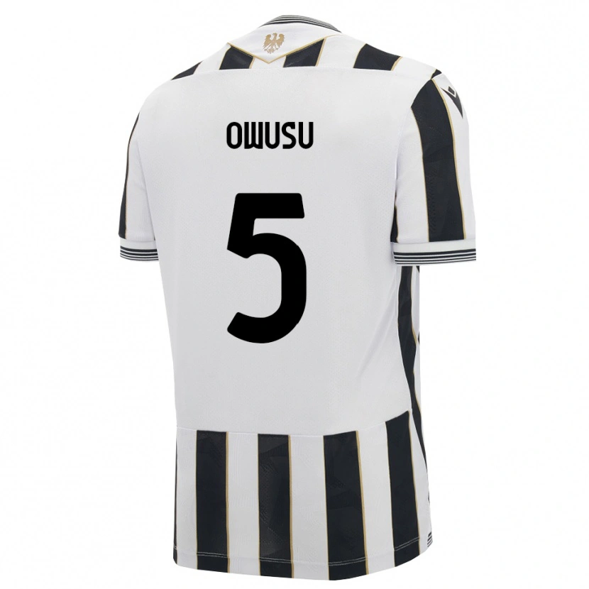 Danxen Pánské Robert Owusu #5 Černá Bílá Růžová Domů Hráčské Dresy 2026/27 Dres