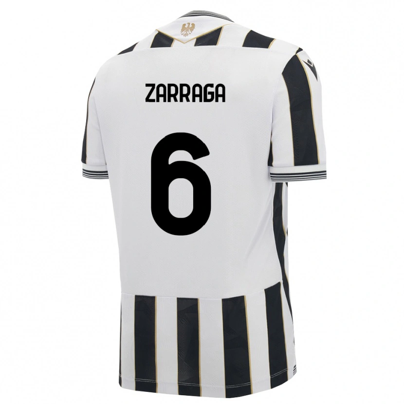 Danxen Pánské Oier Zarraga #6 Černá Bílá Růžová Domů Hráčské Dresy 2026/27 Dres