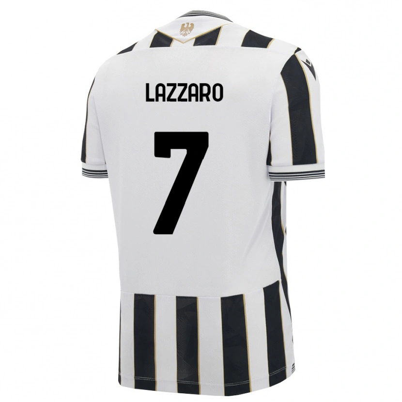 Danxen Pánské Davide Lazzaro #7 Černá Bílá Růžová Domů Hráčské Dresy 2026/27 Dres