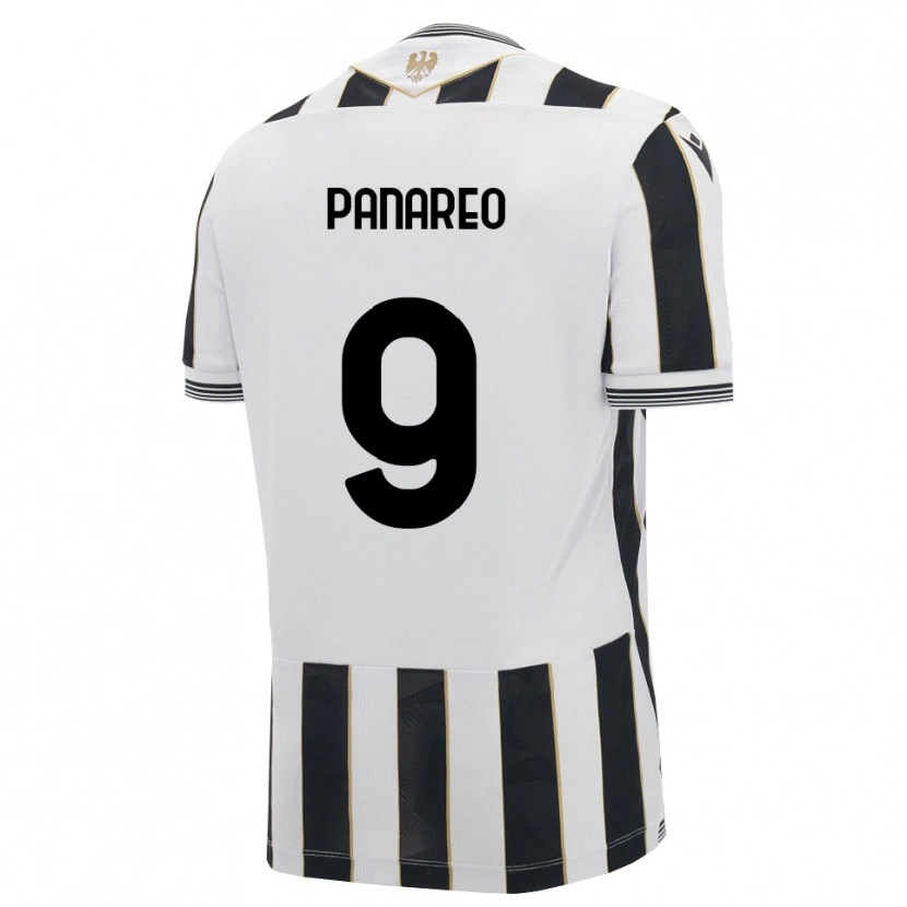 Danxen Pánské Pierpaolo Panareo #9 Černá Bílá Růžová Domů Hráčské Dresy 2026/27 Dres