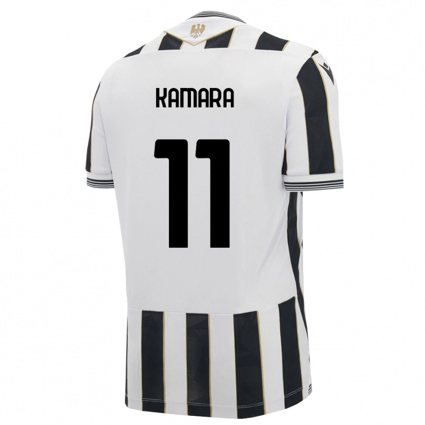 Danxen Pánské Hassane Kamara #11 Černá Bílá Růžová Domů Hráčské Dresy 2026/27 Dres