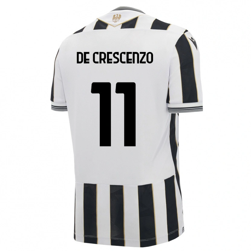 Danxen Pánské Marco De Crescenzo #11 Černá Bílá Růžová Domů Hráčské Dresy 2026/27 Dres