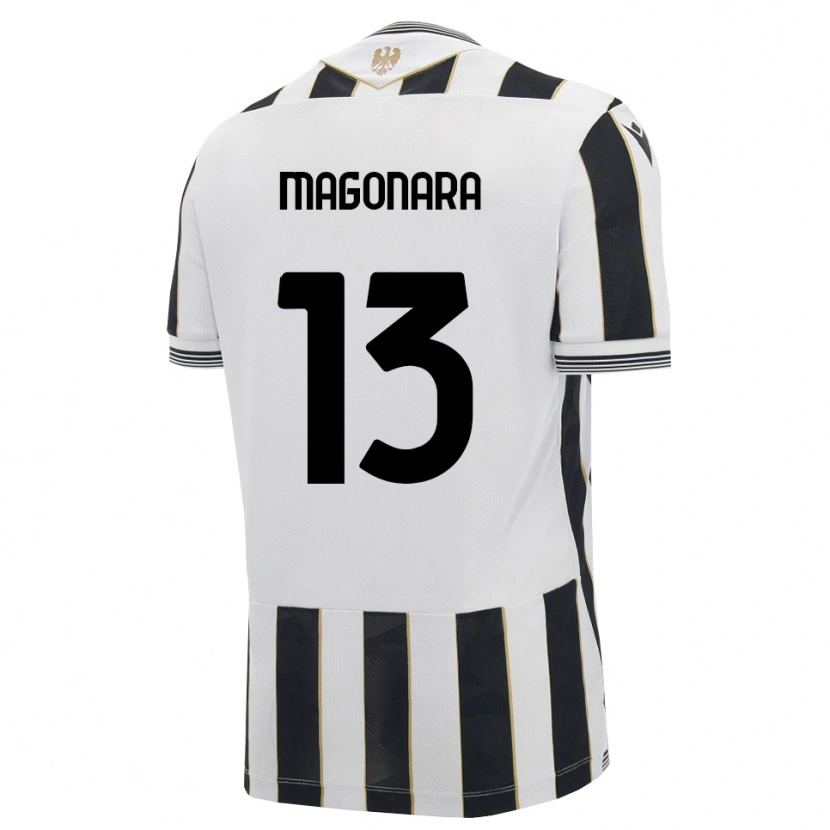 Danxen Pánské Matteo Magonara #13 Černá Bílá Růžová Domů Hráčské Dresy 2026/27 Dres