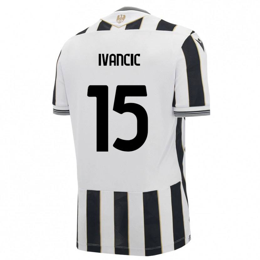 Danxen Pánské Val Ivancic #15 Černá Bílá Růžová Domů Hráčské Dresy 2026/27 Dres