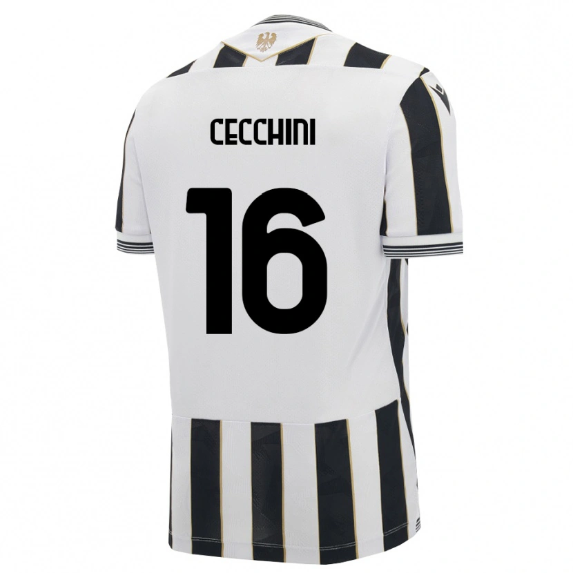 Danxen Pánské Giorgio Cecchini #16 Černá Bílá Růžová Domů Hráčské Dresy 2026/27 Dres