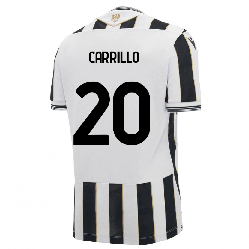 Danxen Pánské Pietro Carrillo #20 Černá Bílá Růžová Domů Hráčské Dresy 2026/27 Dres