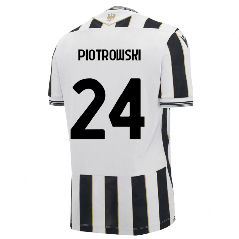 Danxen Pánské Jakub Piotrowski #24 Černá Bílá Růžová Domů Hráčské Dresy 2026/27 Dres