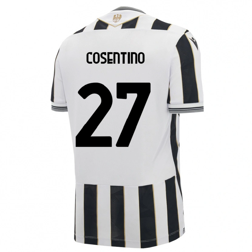 Danxen Pánské Sergio Cosentino #27 Černá Bílá Růžová Domů Hráčské Dresy 2026/27 Dres