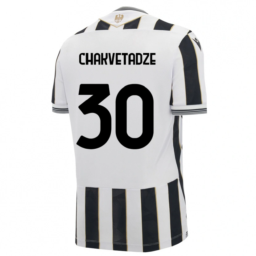 Danxen Pánské Giorgi Chakvetadze #30 Černá Bílá Růžová Domů Hráčské Dresy 2026/27 Dres