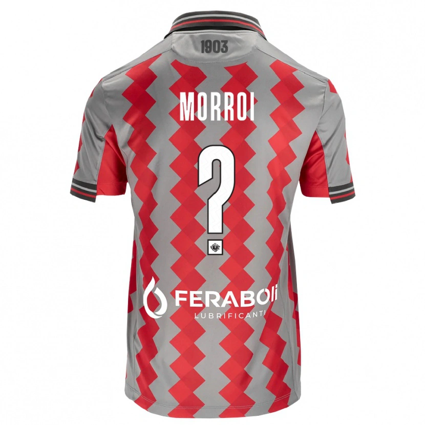 Danxen Pánské Lorenzo Morroi #0 Šedá Červená Bílá Domů Hráčské Dresy 2026/27 Dres